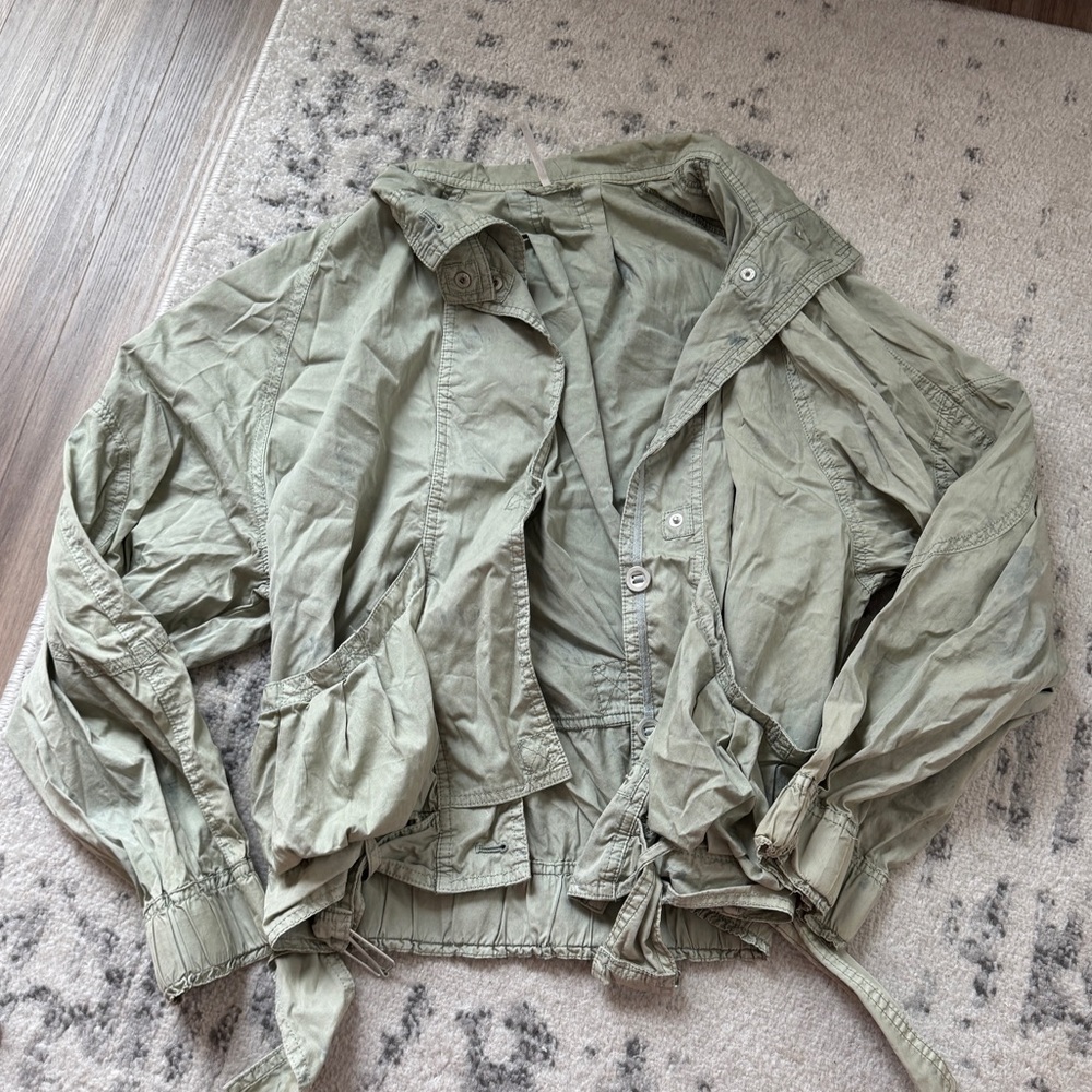 Free People Cropped Utility Jacket